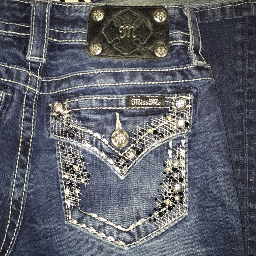 Miss Me Bootcut Jeans Bling